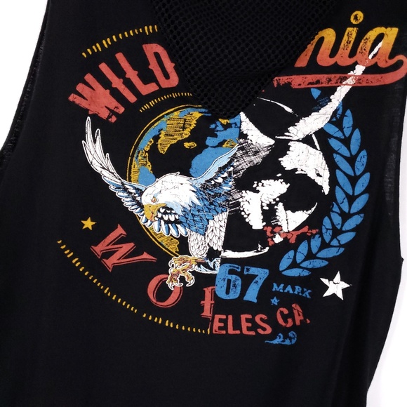 Rock Rose Couture LA Mesh Rock N Roll Muscle Tank - Picture 4 of 8